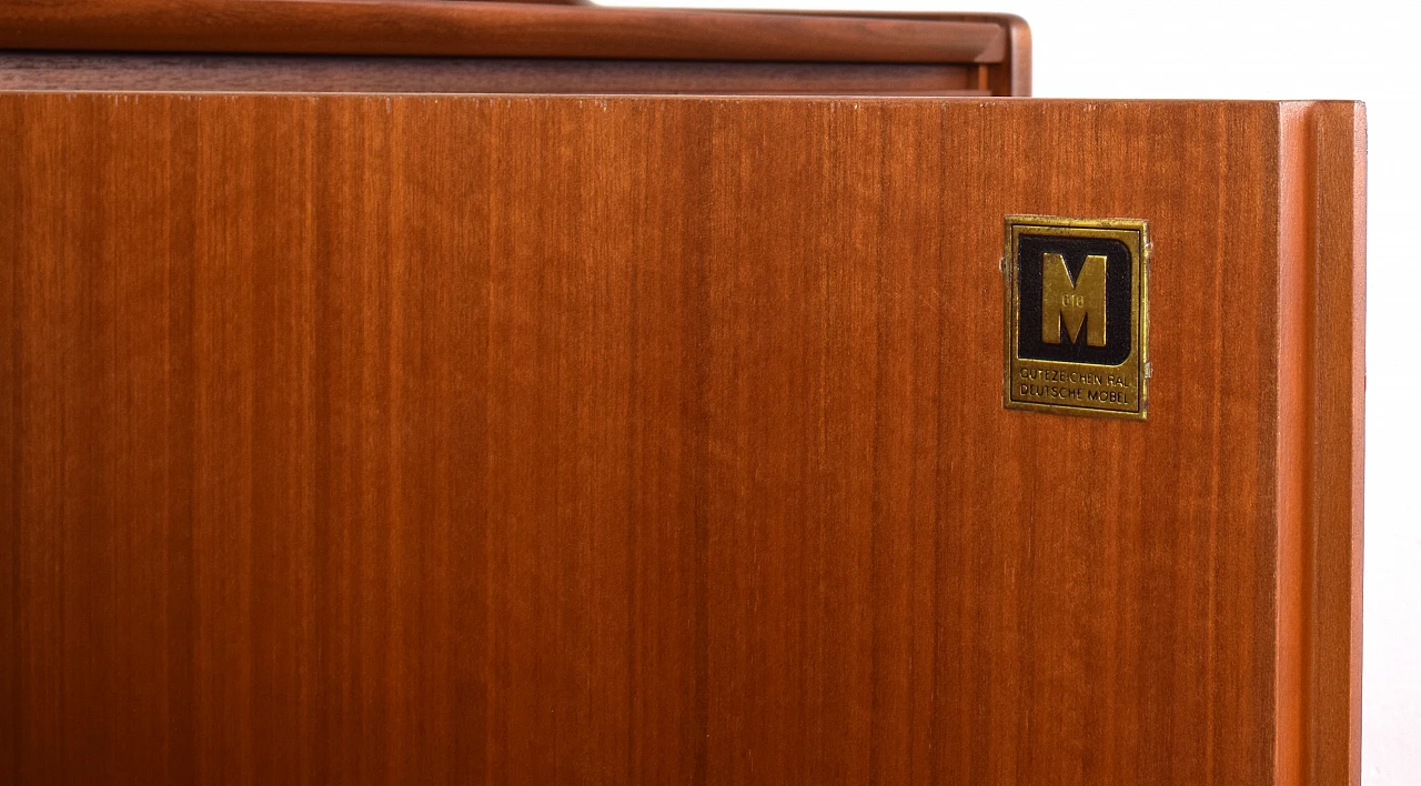 Teak sideboard with double doors and drawers by Bartels, 1960s 20