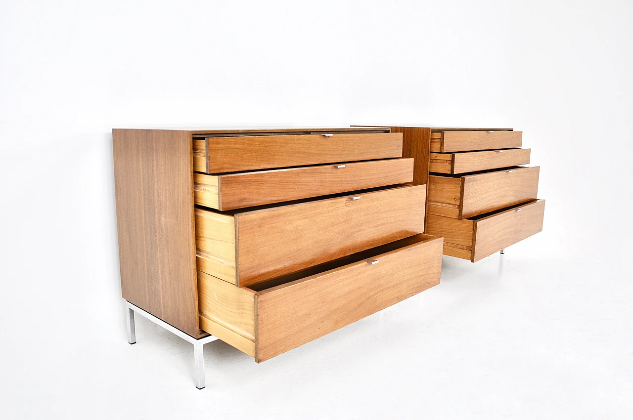 Pair of dressers by F. K. Bassett for Knoll International, 1960s 8