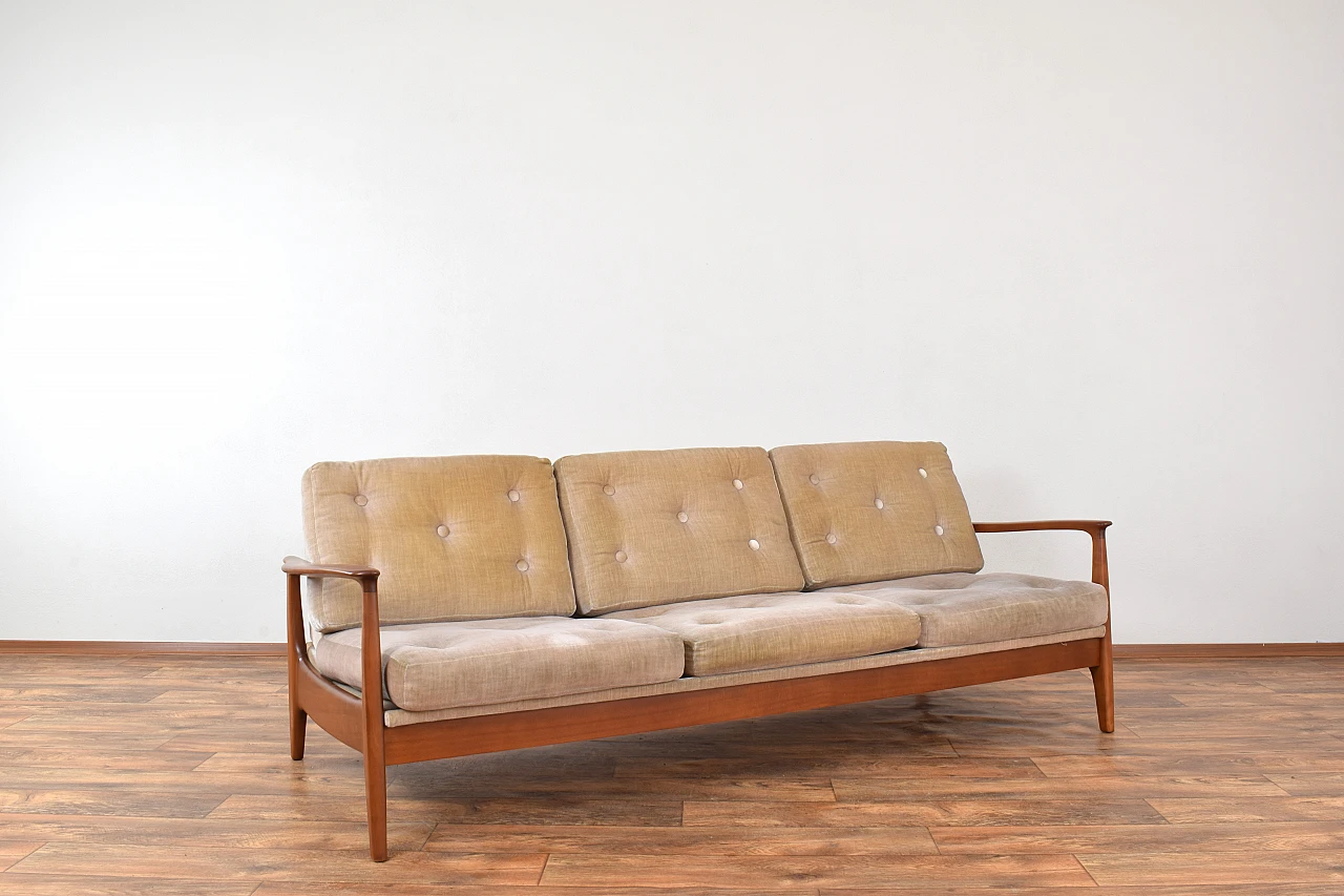 Cherrywood sofa by Eugen Schmidt for Soloform, 1960s 2