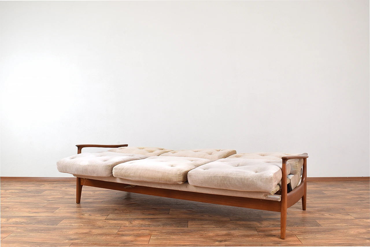 Cherrywood sofa by Eugen Schmidt for Soloform, 1960s 4