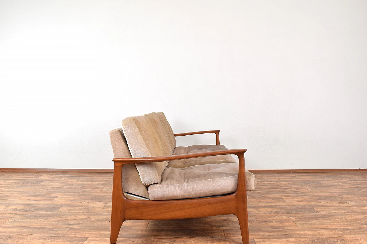 Cherrywood sofa by Eugen Schmidt for Soloform, 1960s 5