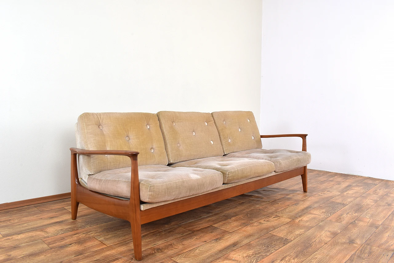 Cherrywood sofa by Eugen Schmidt for Soloform, 1960s 8