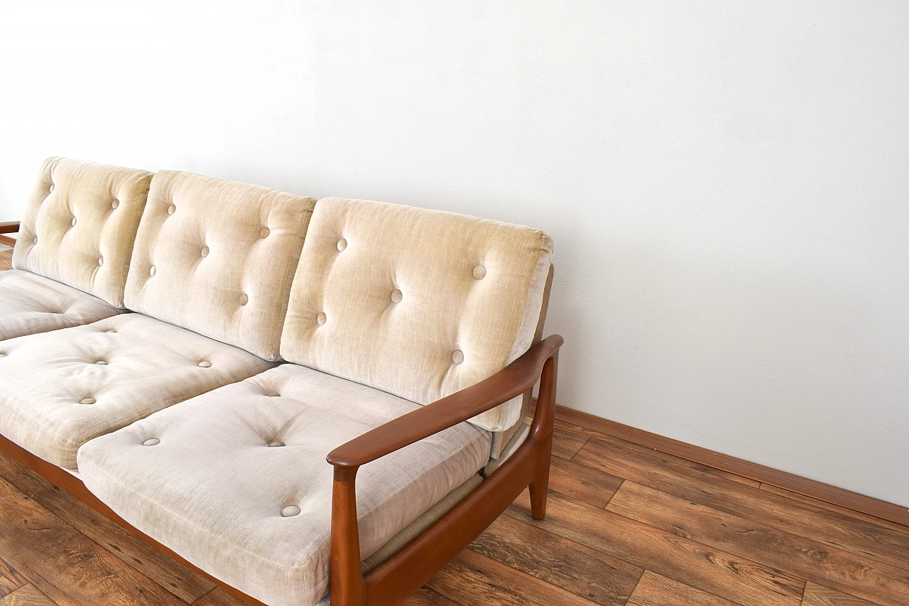 Cherrywood sofa by Eugen Schmidt for Soloform, 1960s 10