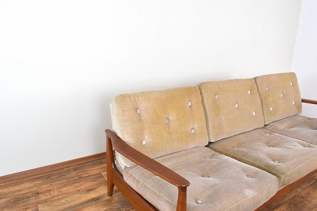 Cherrywood sofa by Eugen Schmidt for Soloform, 1960s 11