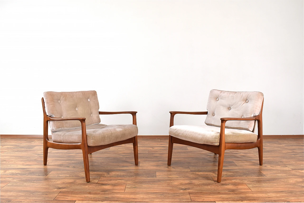 Sofa and pair of armchairs by Eugen Schmidt for Soloform, 1960s 3