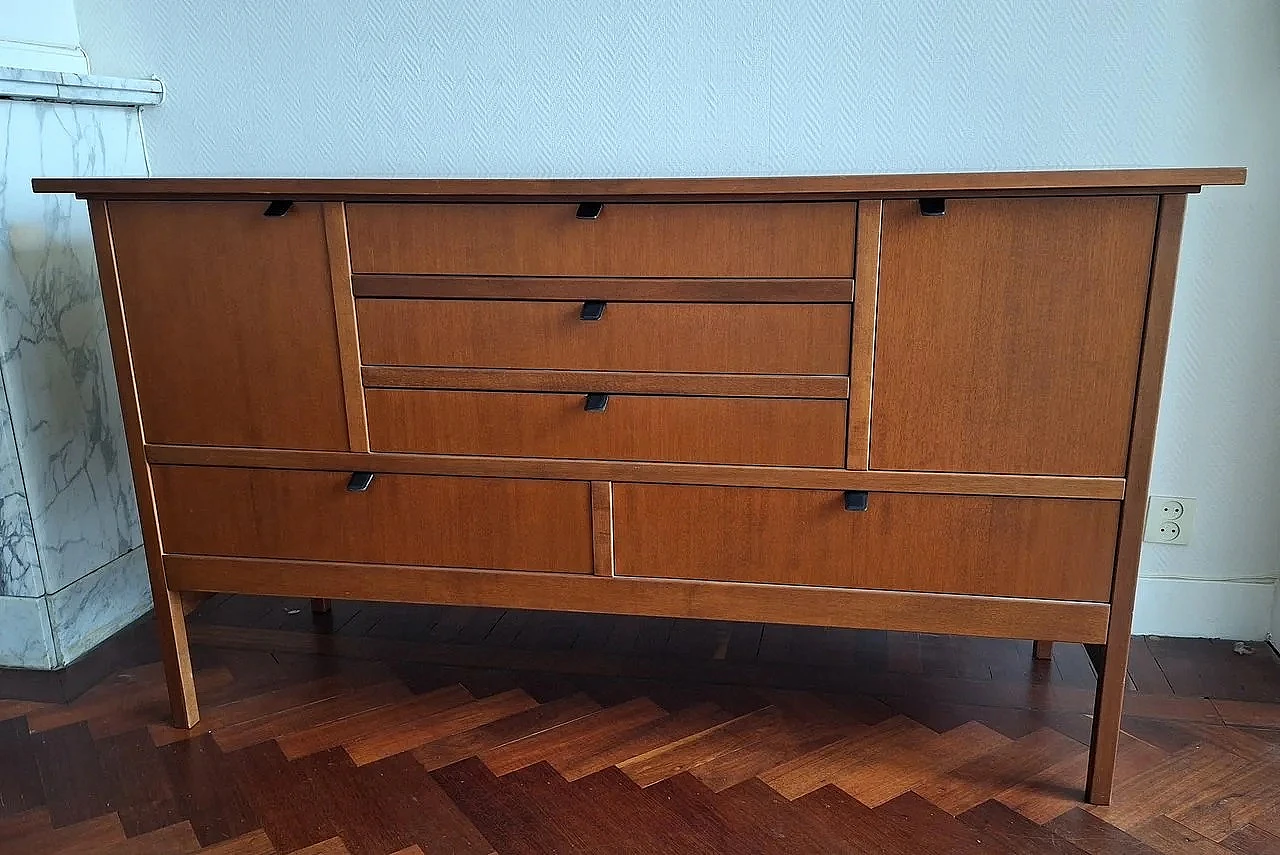 Credenza in noce Tanganika di Giorgetti, anni '90 1