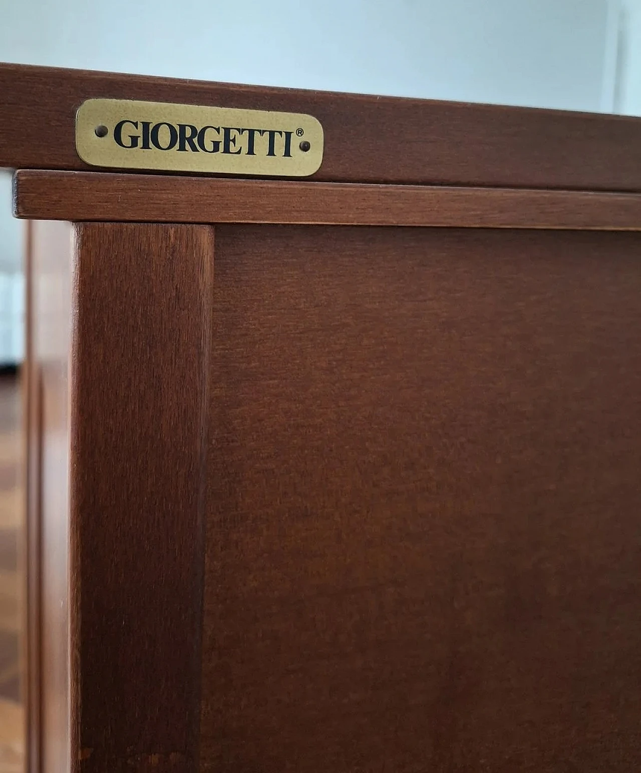 Tanganika walnut sideboard by Giorgetti, 1990s 14