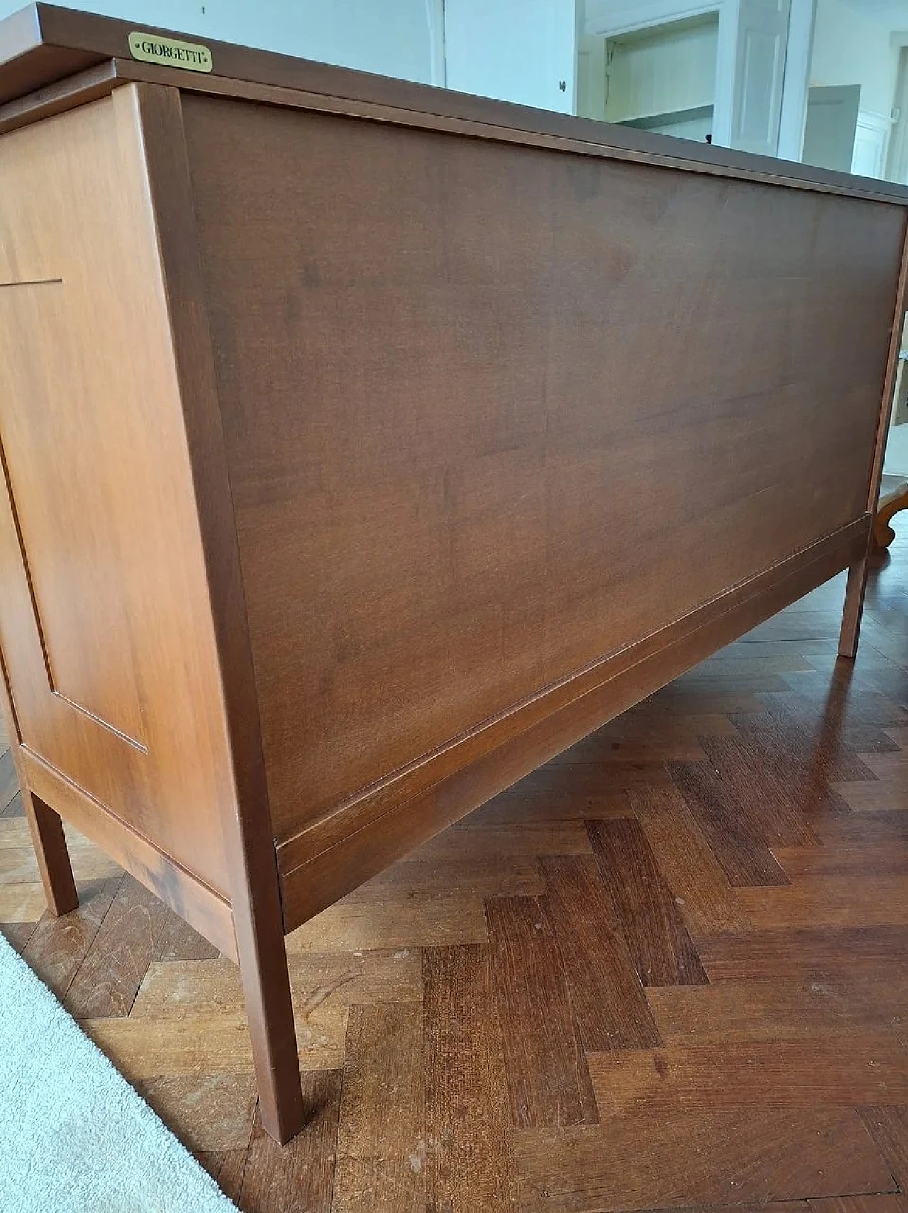 Tanganika walnut sideboard by Giorgetti, 1990s 15