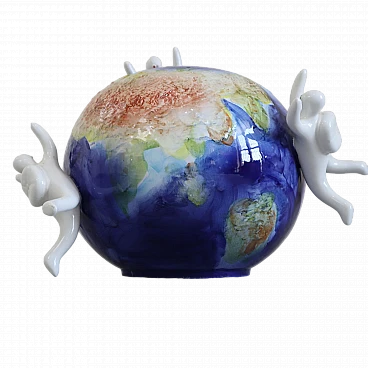 Ceramic globe vase by Opificio Etico, 2000s