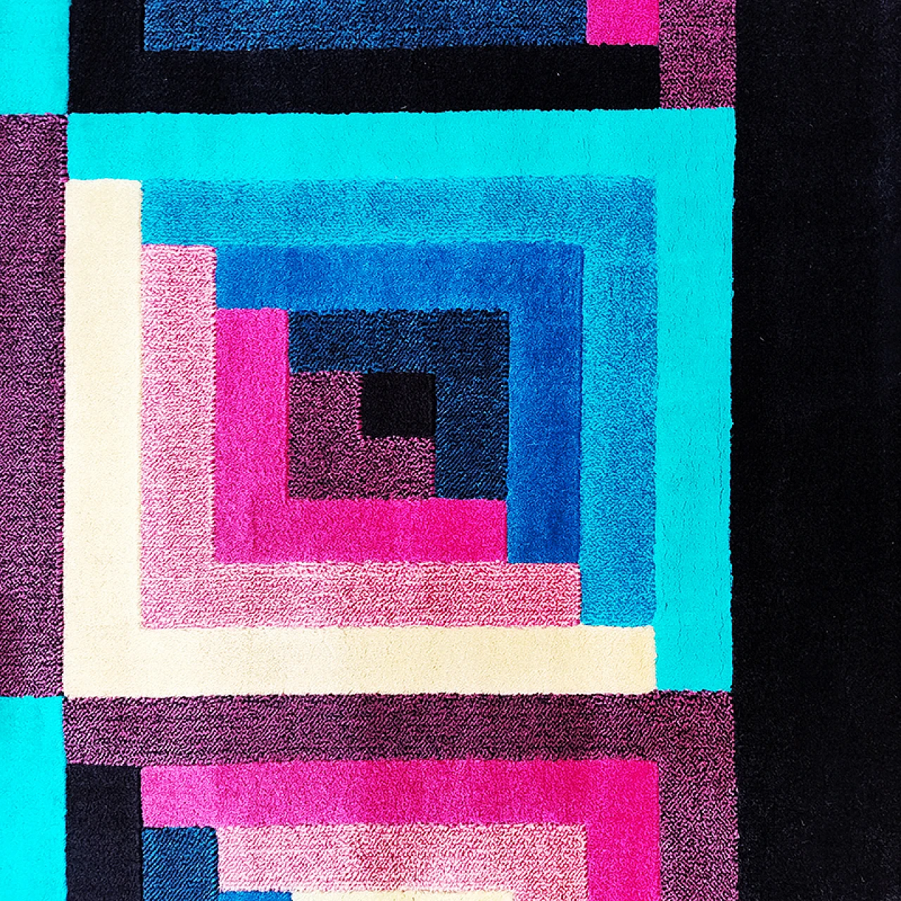 Tappeto geometrico in lana di Missoni per T&J, anni '80 7
