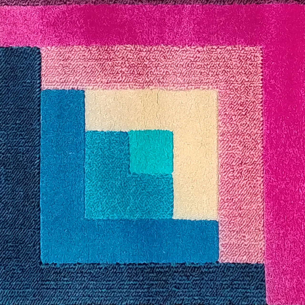 Geometric wool carpet by Missoni for T&J, 1980s 9