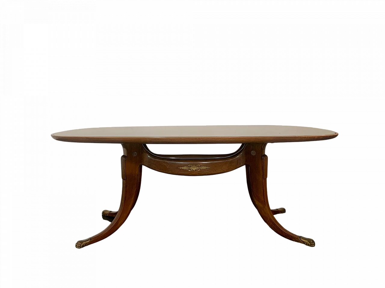 Tavolo con gambe a sciabola di Paolo Buffa, anni '50 17