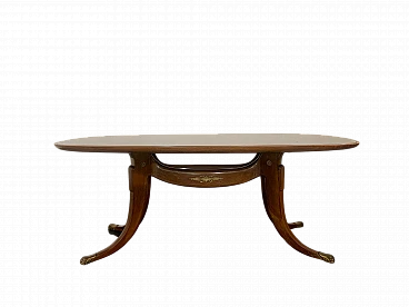 Tavolo con gambe a sciabola di Paolo Buffa, anni '50