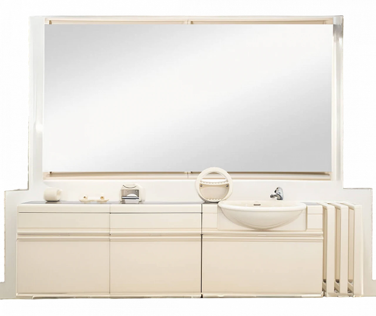 ABS bathroom cabinet with mirror by Joe Colombo, 1970s 20