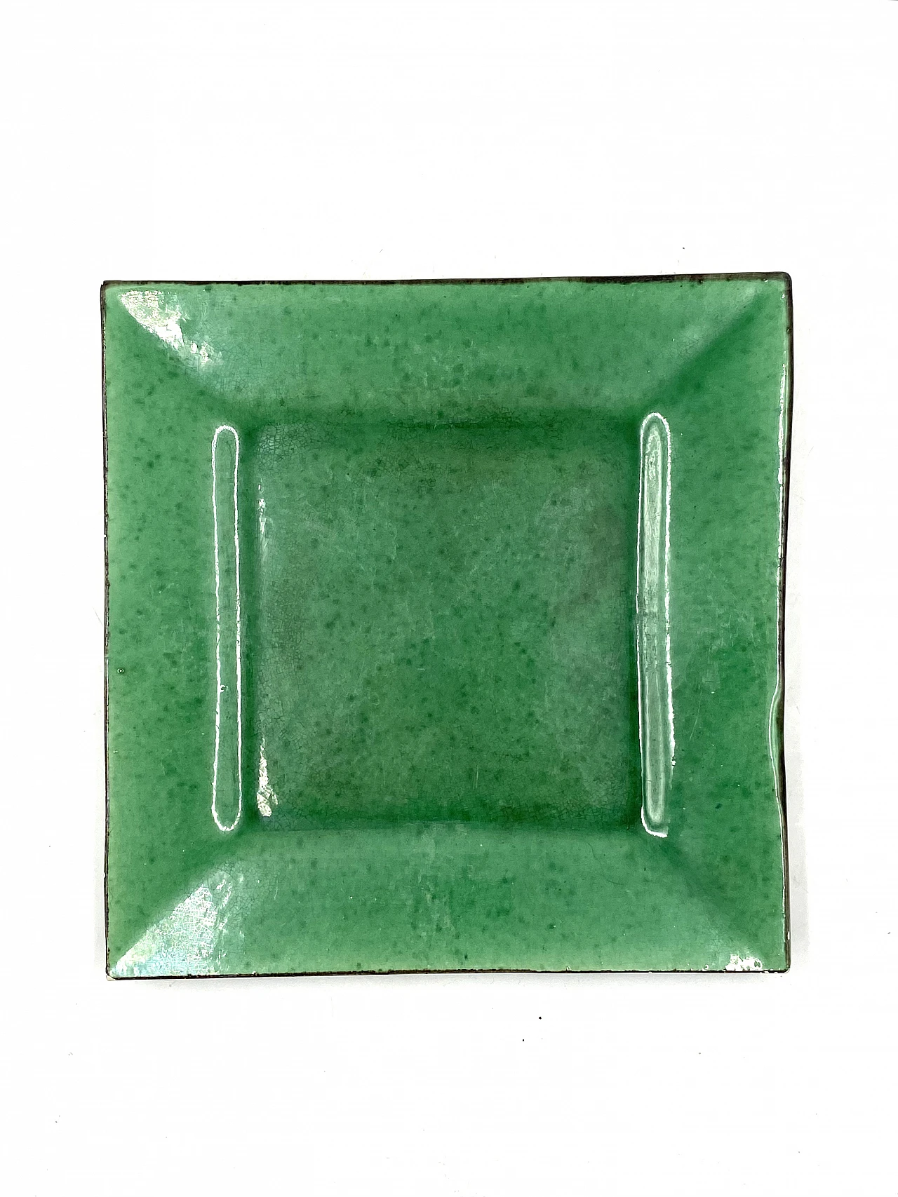 Vide poche in green glazed ceramic, 1960s 12