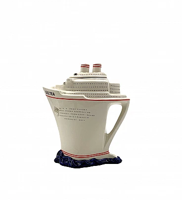 Queen Elizabeth II cruise ship teapot by Paul Cardew