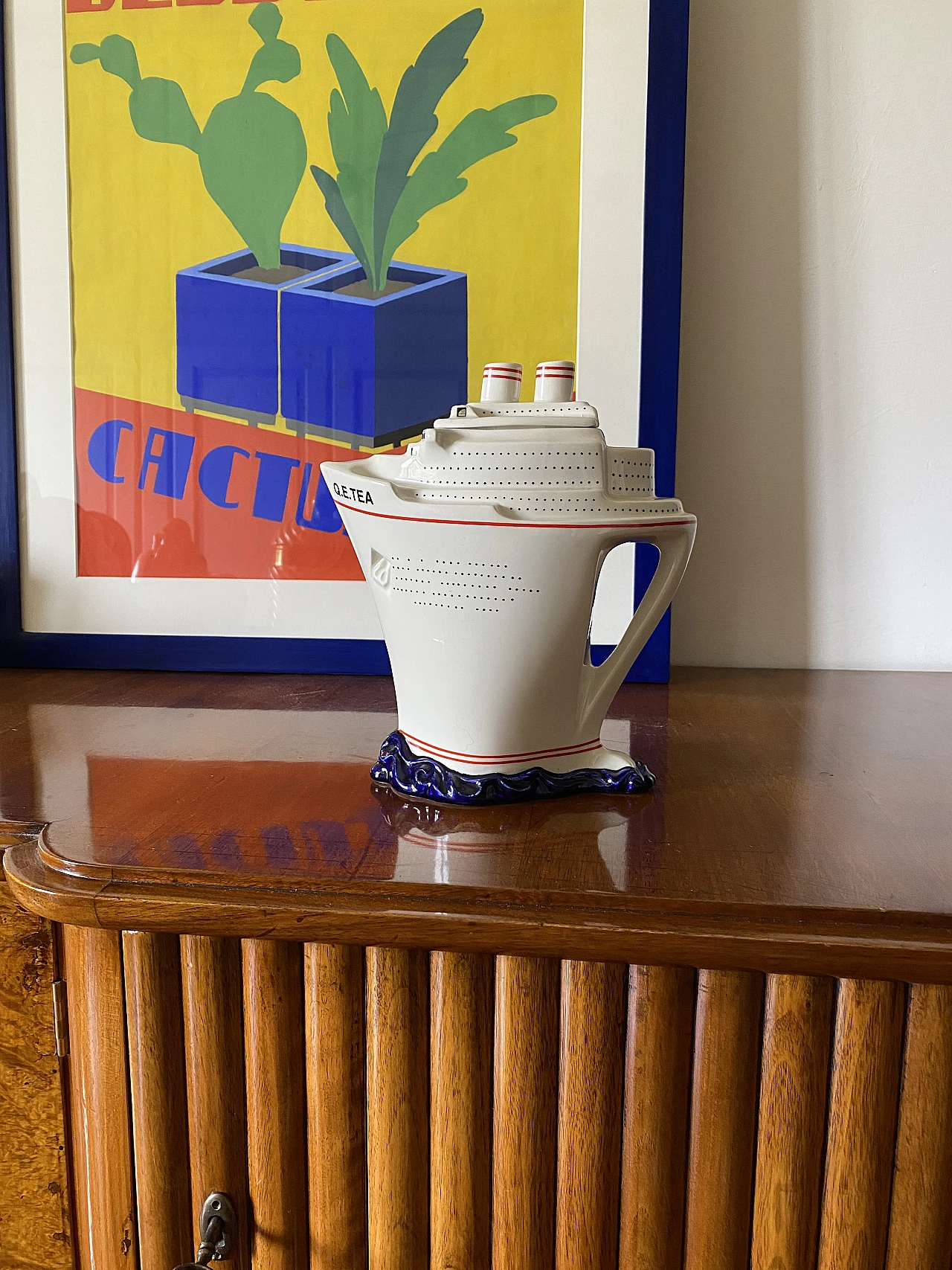 Queen Elizabeth II cruise ship teapot by Paul Cardew 5