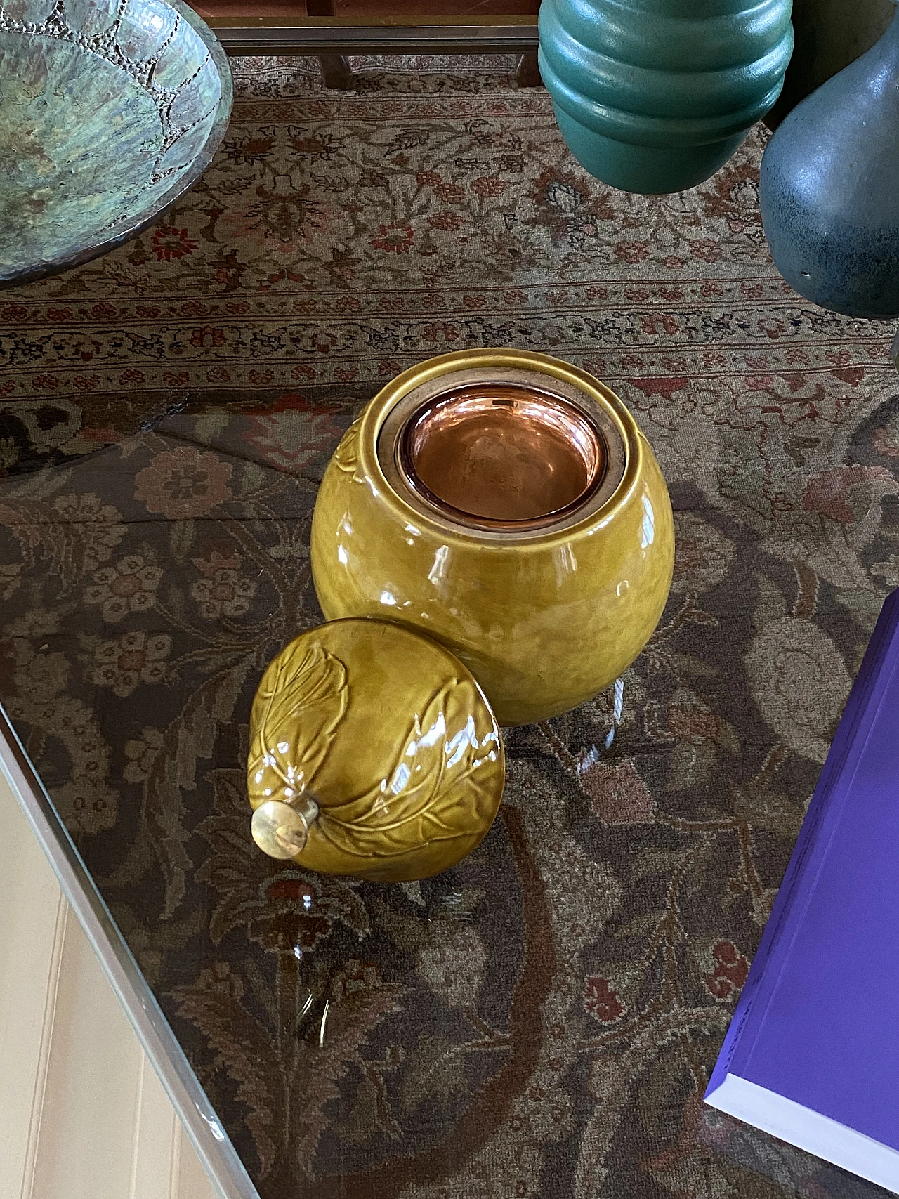 Pear-shaped ceramic ice bucket, 1960s 4