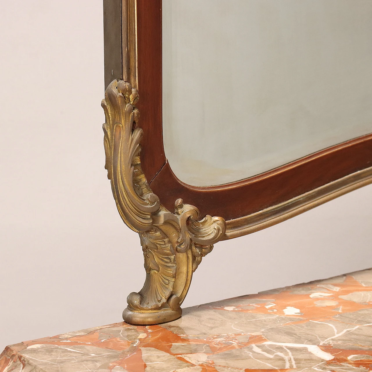 Mahogany & marble dresser with mirror by Grazioli & Gaudenzi 5