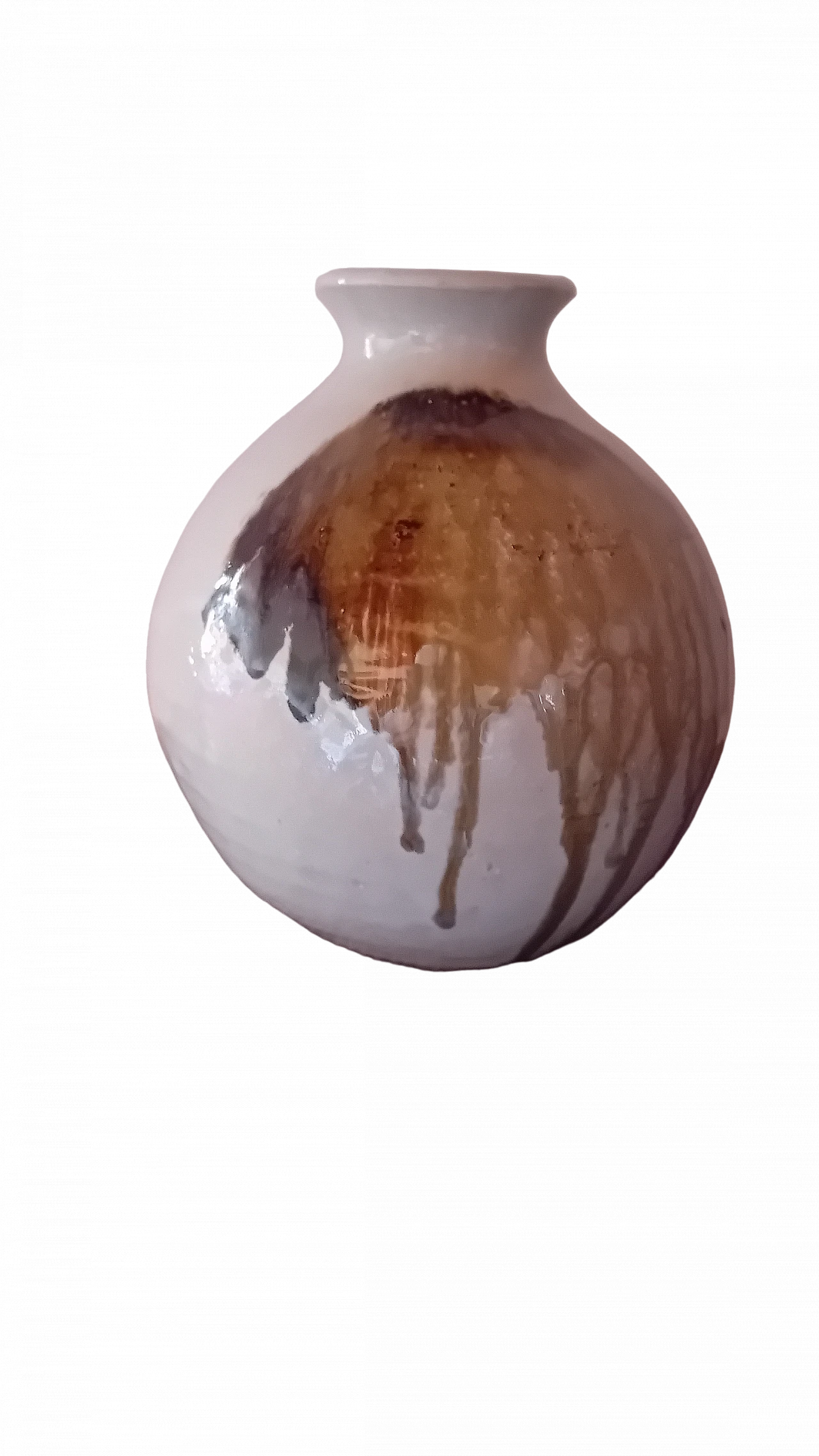 Raku ceramic vase by Roberto Musiani, 2019 11