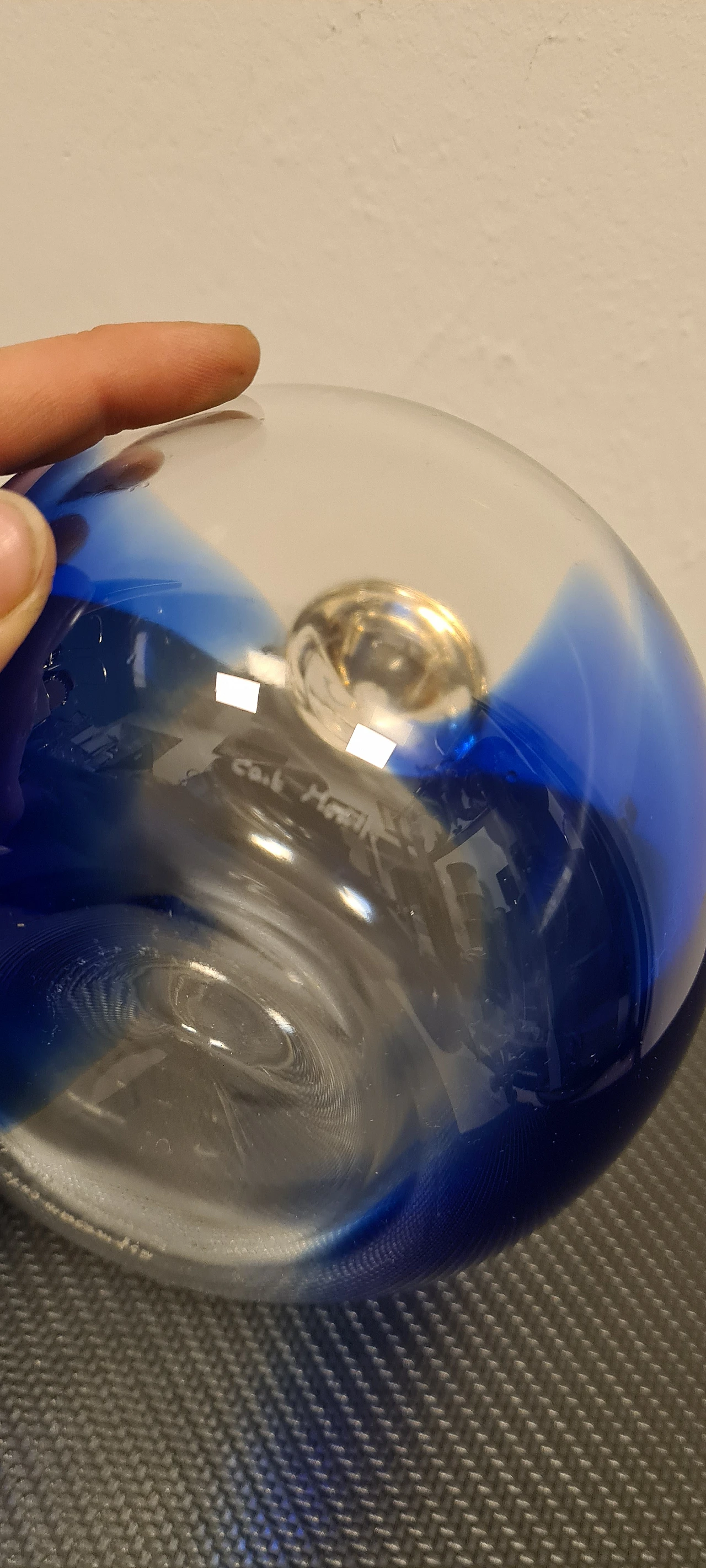 Pair Murano glass apples by Carlo Moretti, 1980s 8