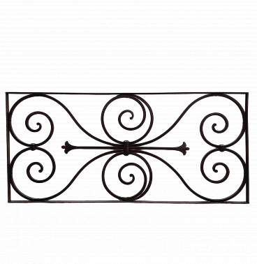 Wrought iron panel, early 20th century