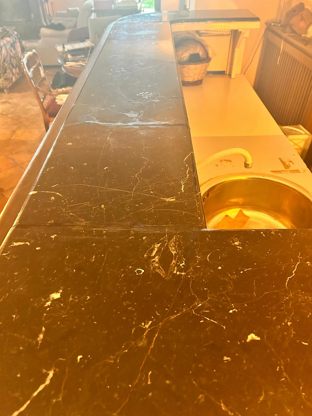 Wooden bar counter by Silvano Agosti 2