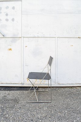 Pair of X-Line chairs by Niels Jorgen Haugesen for Magis, 1977