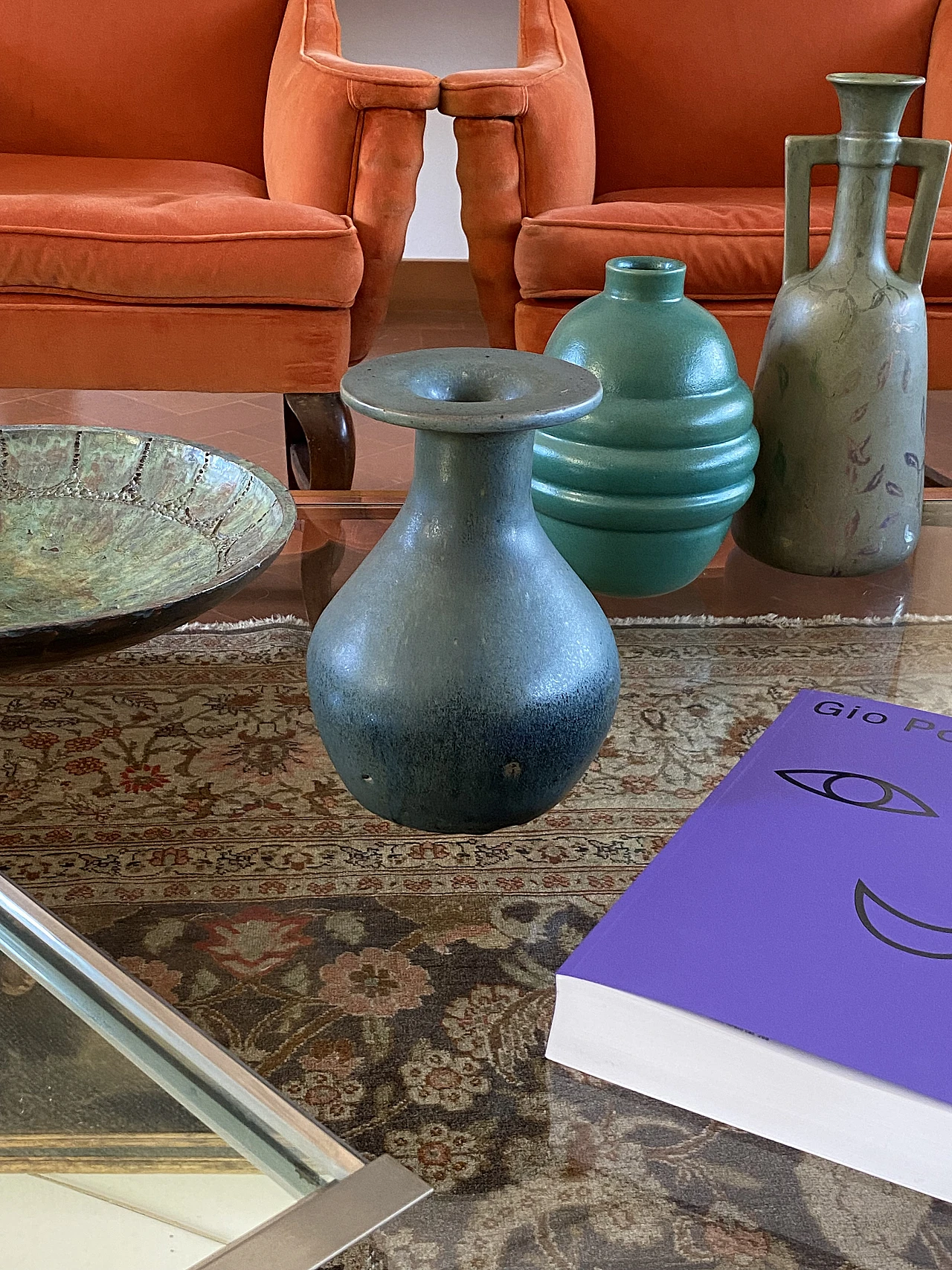 Light blue ceramic vase, 1960s 5