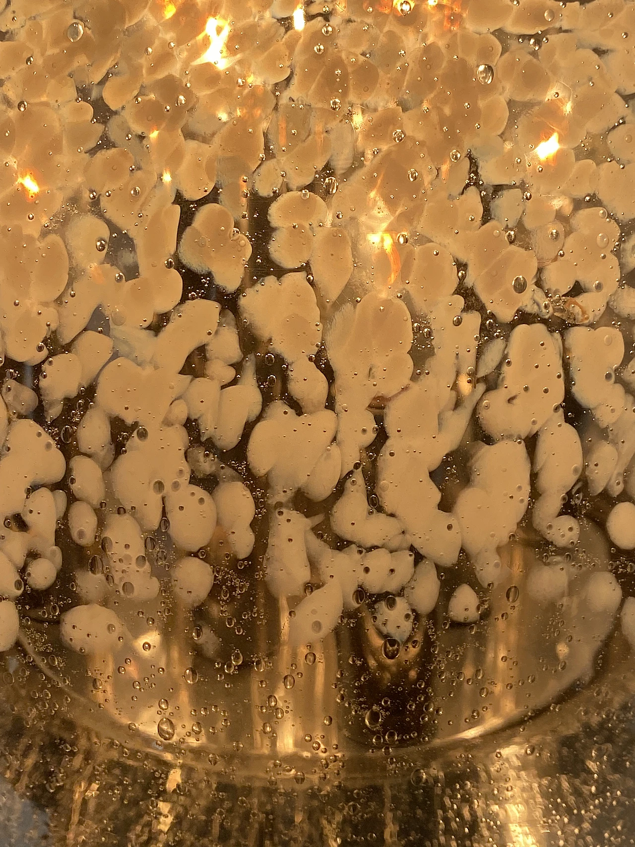 Lampada da terra in vetro e acciaio cromato in stile Nason, anni '70 12