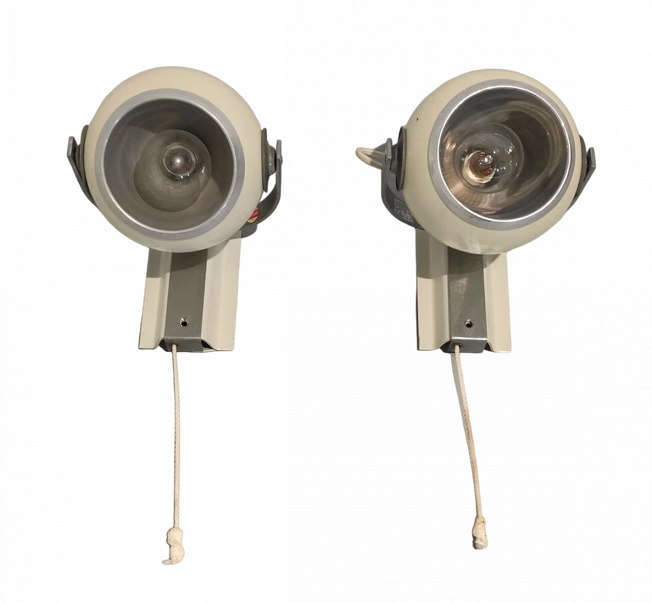 Pair of adjustable wall lights by Stilnovo, 1950s 13