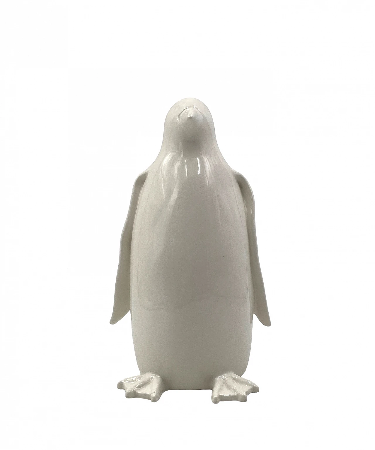 White ceramic penguin sculpture, 1980s 12