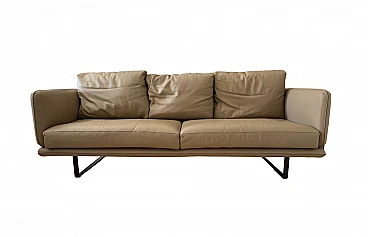 Rail 3-seater leather sofa by Arketipo, 2000s