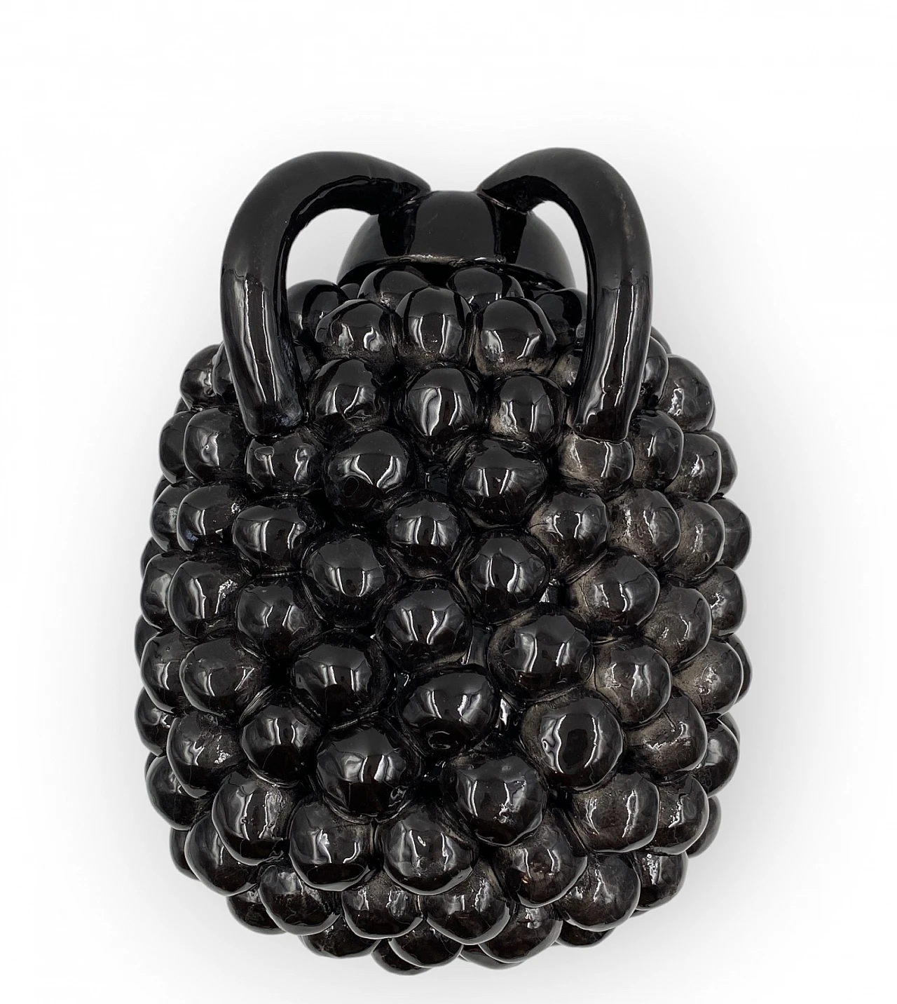 Scultura di ariete in ceramica nera, anni '80 16