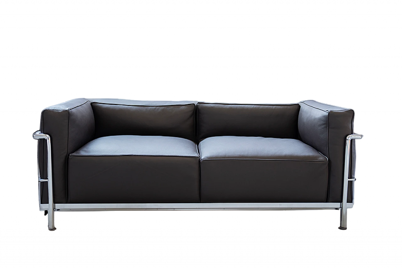 LC3 sofa by Le Corbusier, Jeanneret and Perriand for Cassina, 1990s 17
