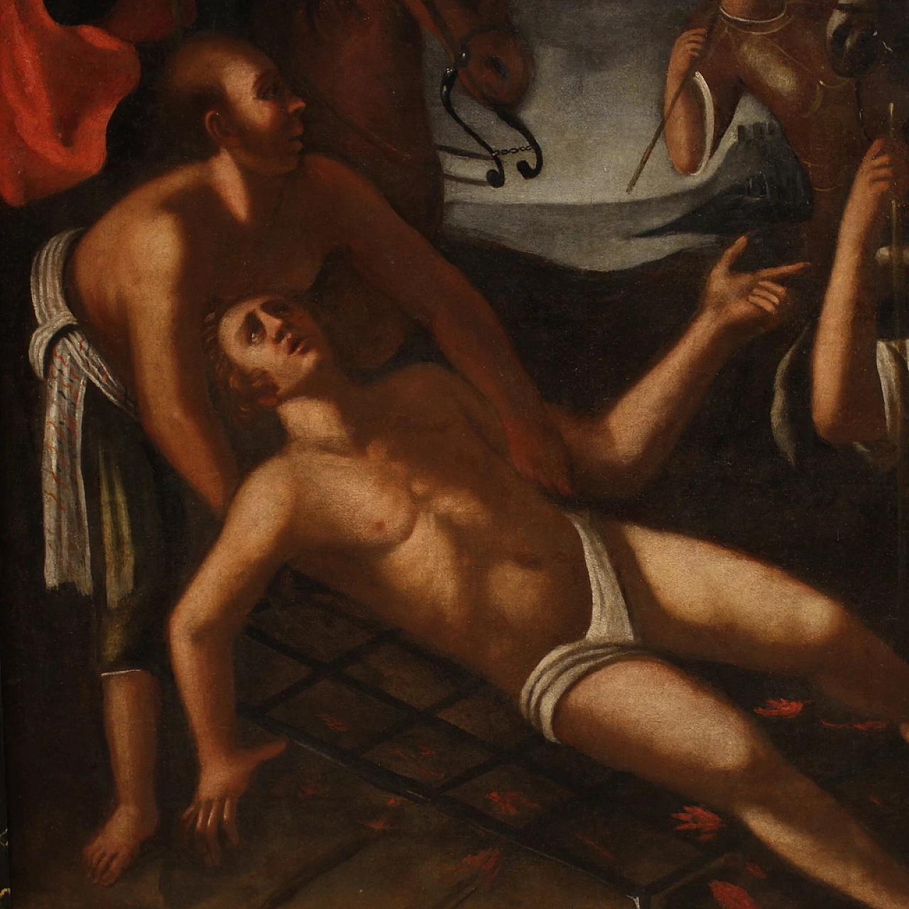 Martyrdom of Saint Lawrence, oil painting on canvas, 18th century 6