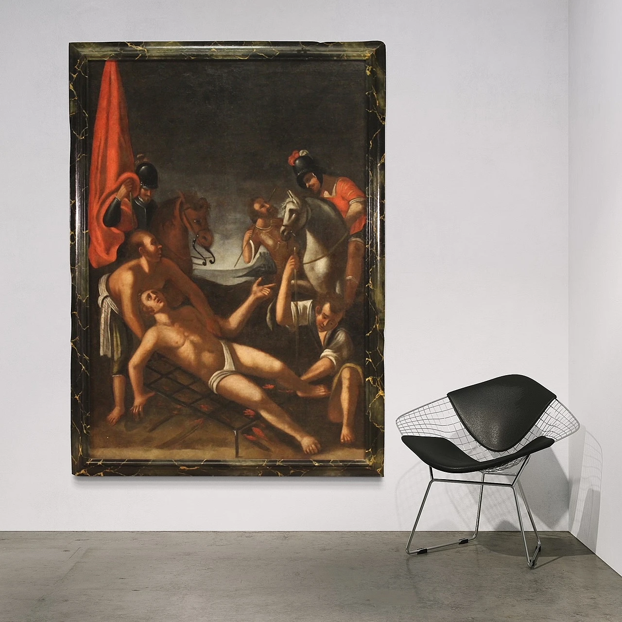 Martyrdom of Saint Lawrence, oil painting on canvas, 18th century 14