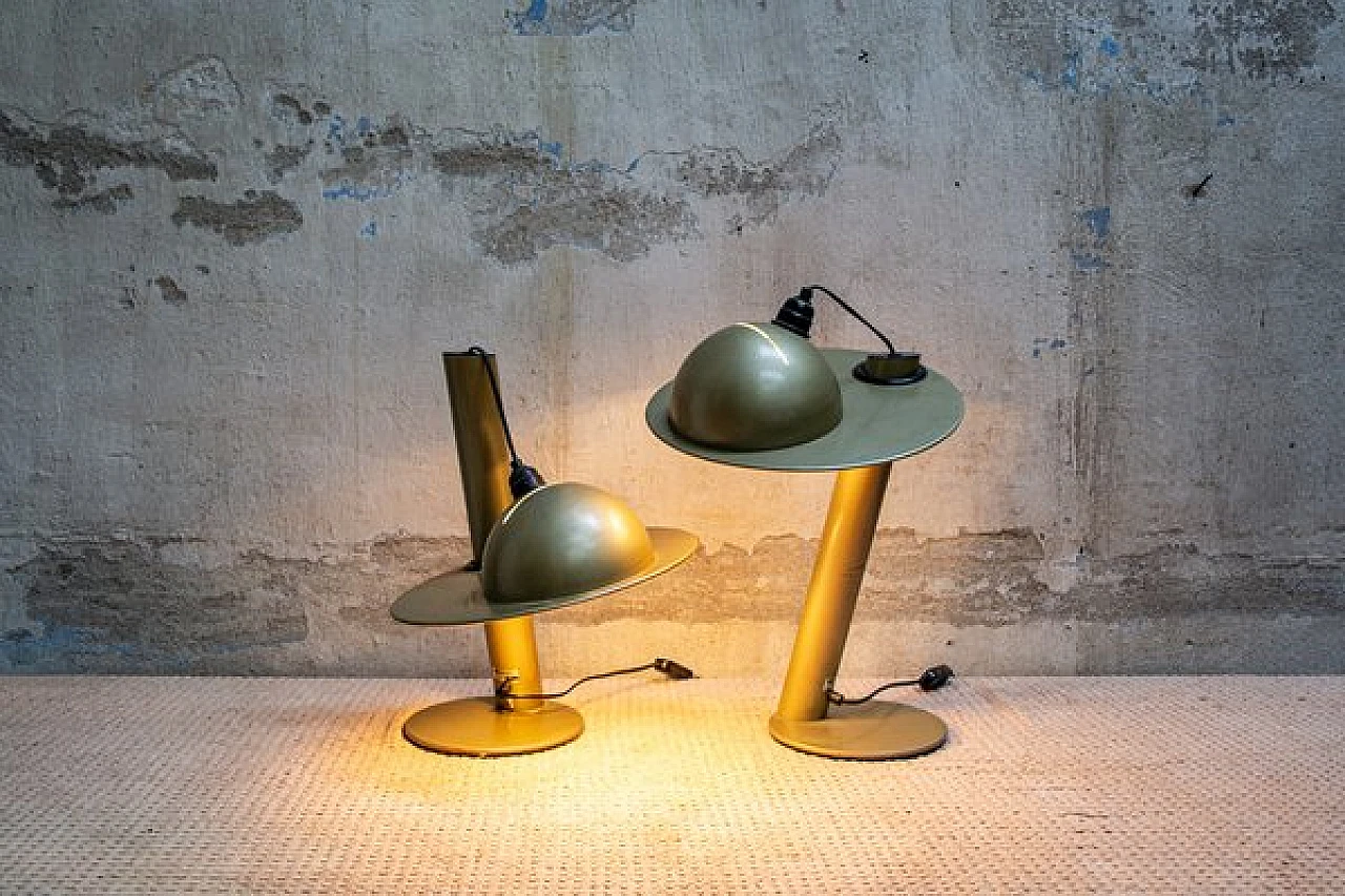 Pair of adjustable table lamps by Stilnovo, 1960s 3