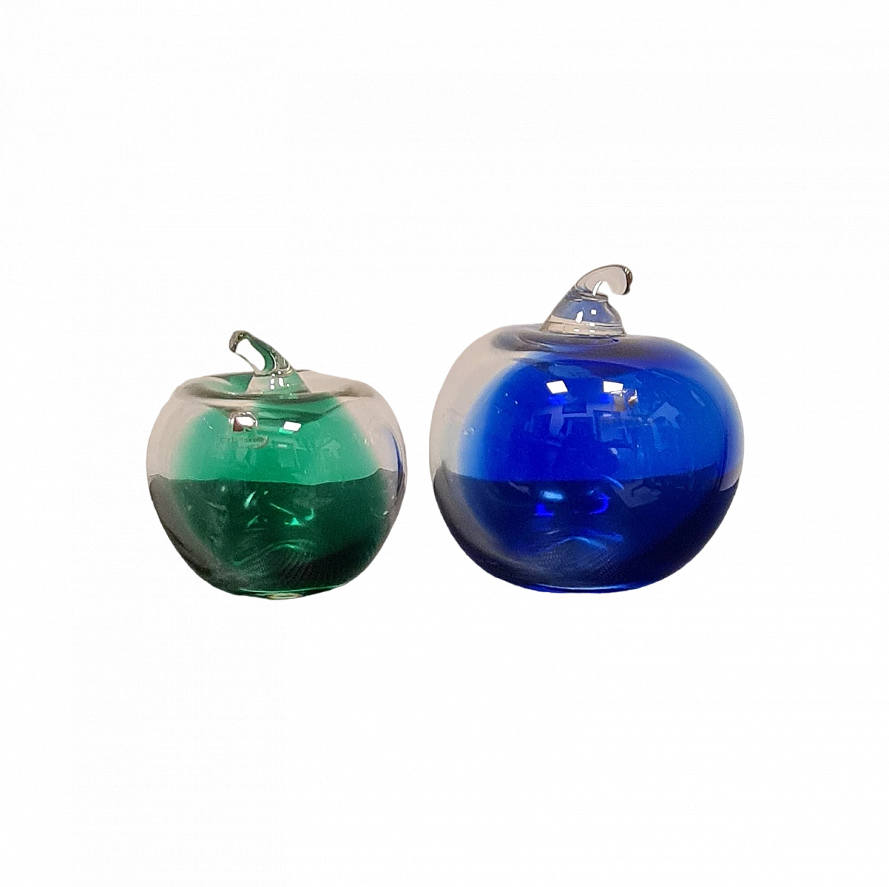Pair Murano glass apples by Carlo Moretti, 1980s 14
