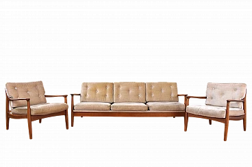 Sofa and pair of armchairs by Eugen Schmidt for Soloform, 1960s