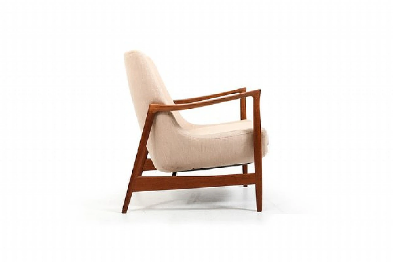 Armchair 4346 in teak by Ib Kofod-Larsen for Fritz Hansen, 1950s 5