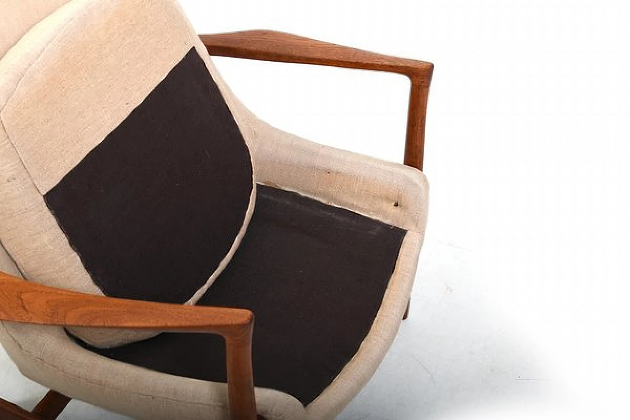 Armchair 4346 in teak by Ib Kofod-Larsen for Fritz Hansen, 1950s 13