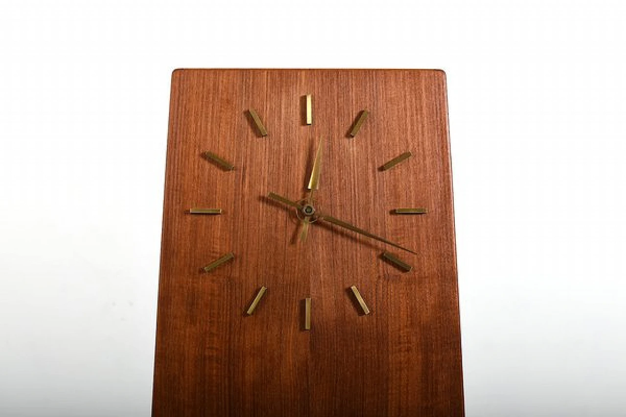 Orologio a pendolo in teak di Arne Hovmand-Olsen, 1965 4