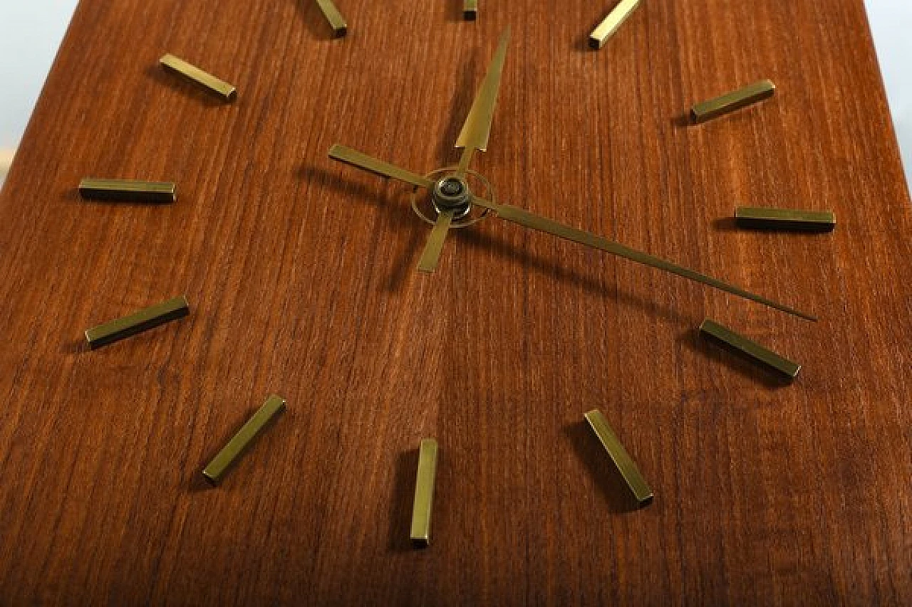 Teak pendulum clock by Arne Hovmand-Olsen, 1965 5