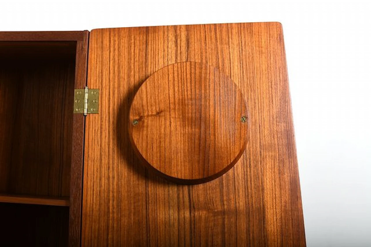 Orologio a pendolo in teak di Arne Hovmand-Olsen, 1965 7