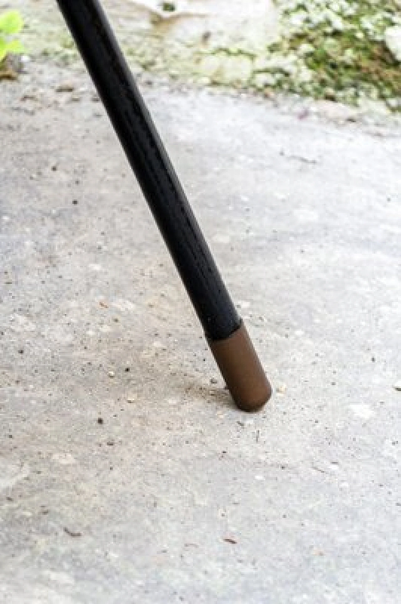 Rattan and iron magazine rack basket, 1950s 5