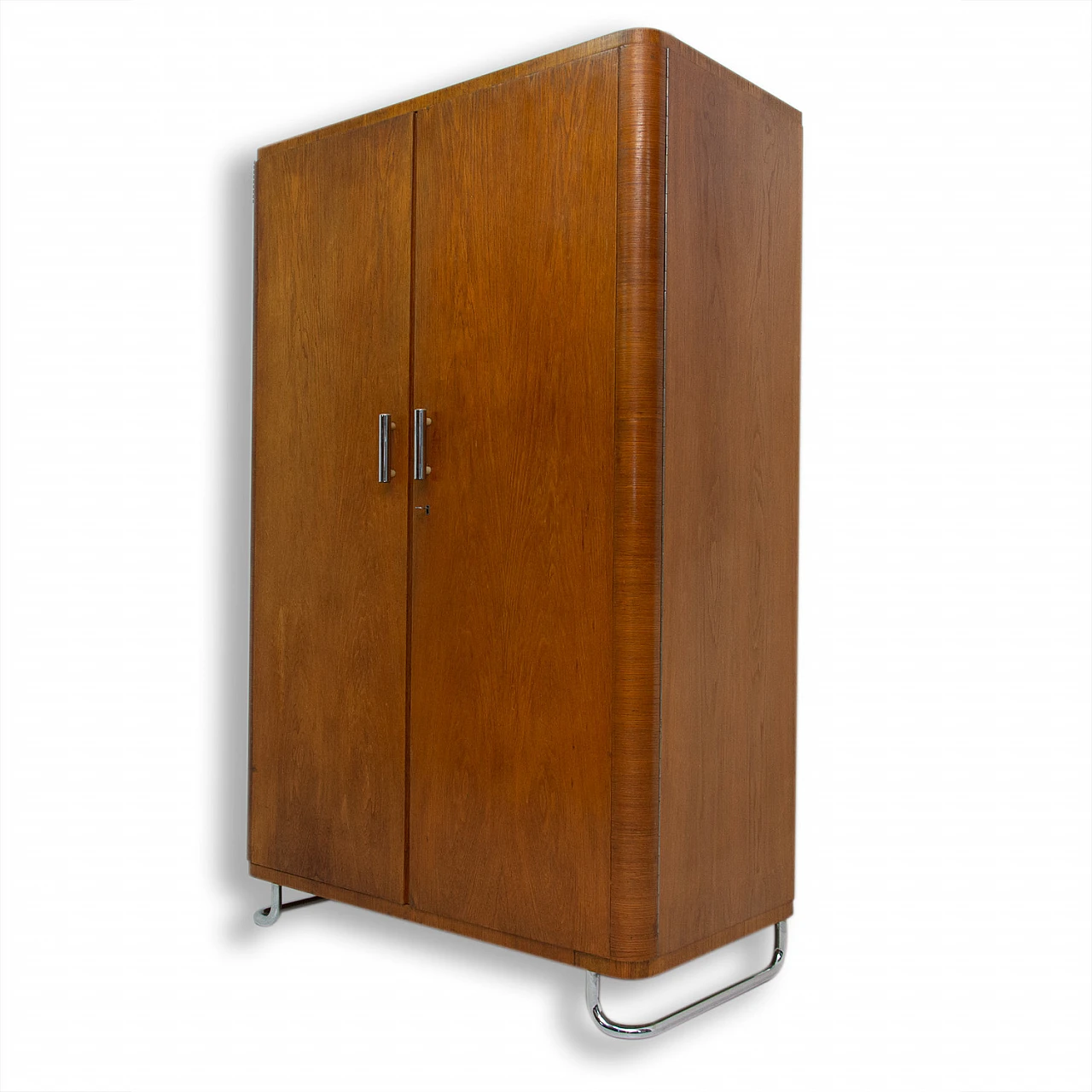 Bauhaus two-door wardrobe by Vichr & Spol for Kovona, 1950s 1