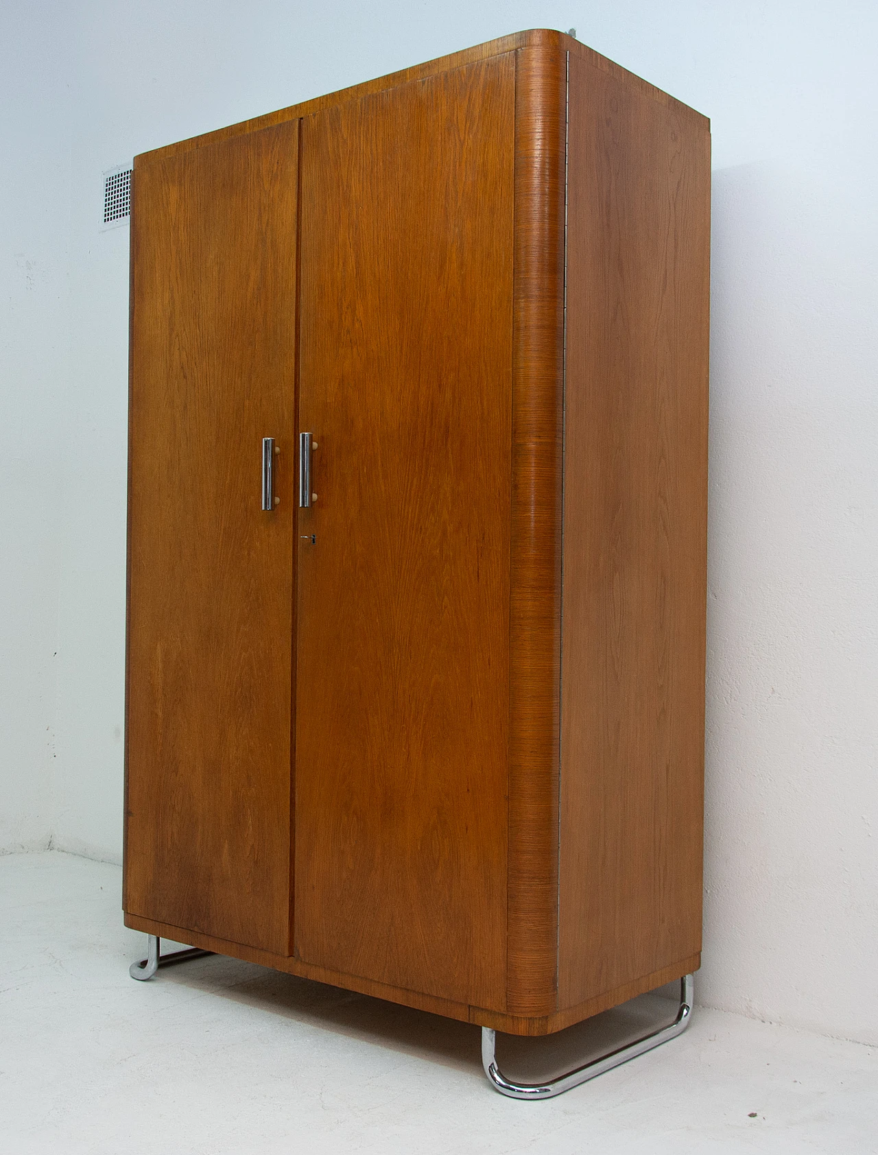 Bauhaus two-door wardrobe by Vichr & Spol for Kovona, 1950s 2