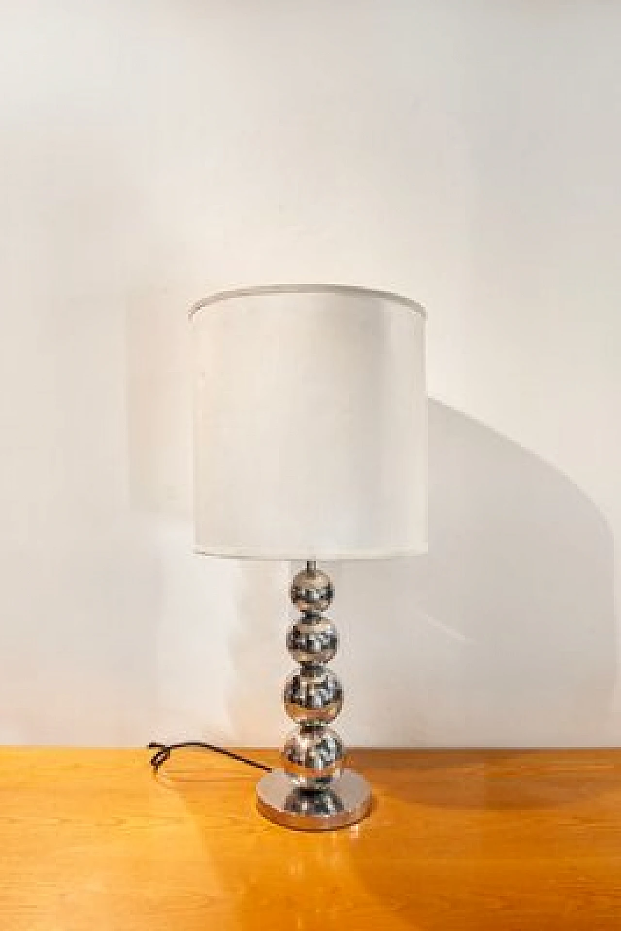 Lampada da tavolo in acciaio cromato di Goffredo Reggiani, anni '70 2