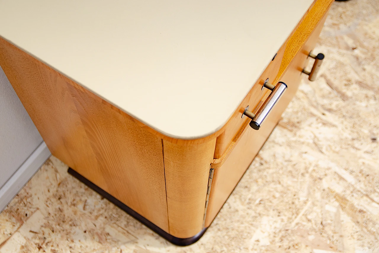 Pair of Bauhaus bedside tables by Jindřich Halabala, 1930s 13